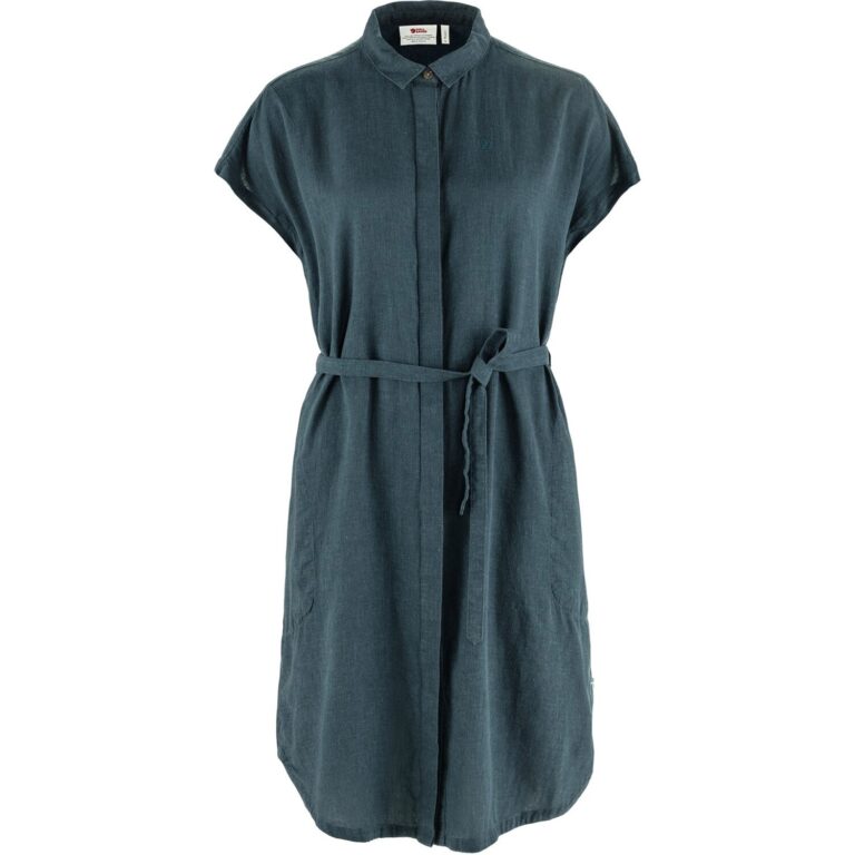 Fjällräven Ãvik Hemp Dress Dame S Blå Nederdele & kjoler